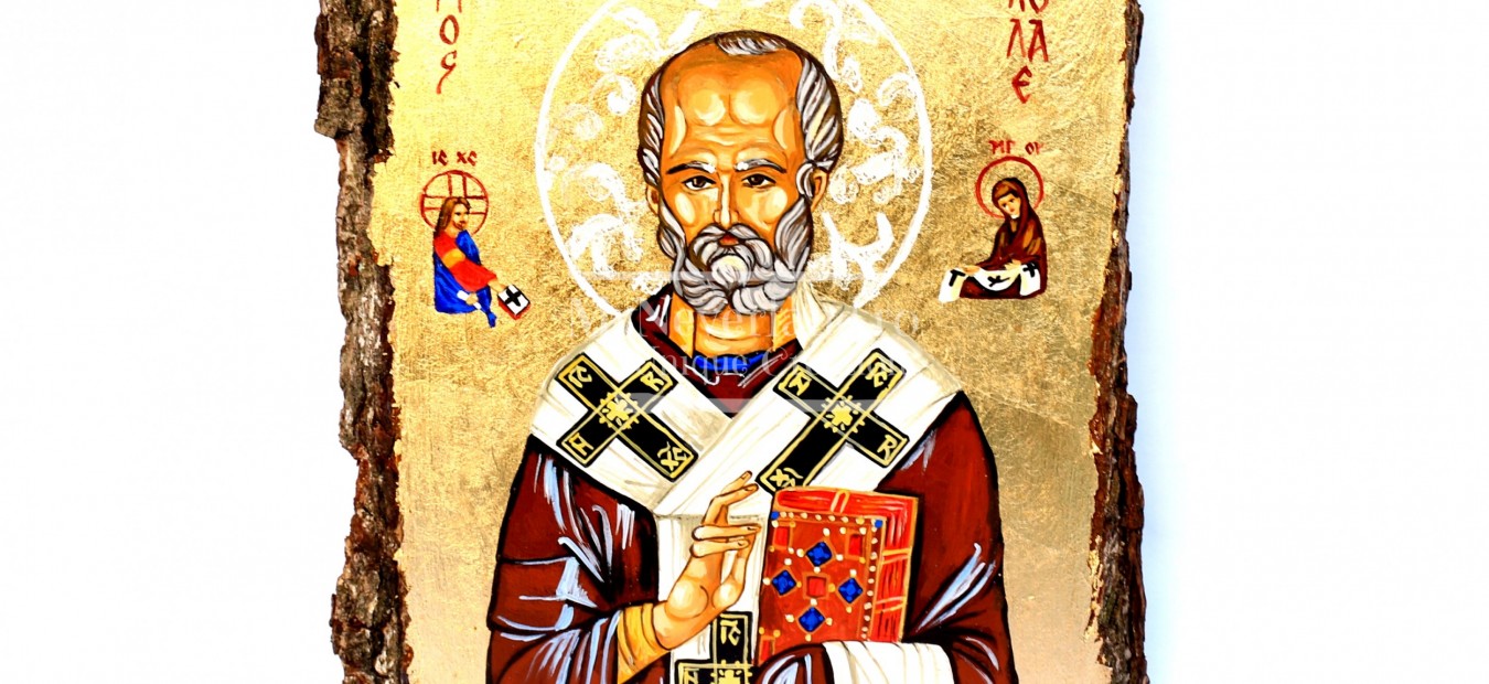 Icoana pictata "Sfantul Nicolae"