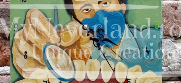 Ceas de perete "At the dentist"