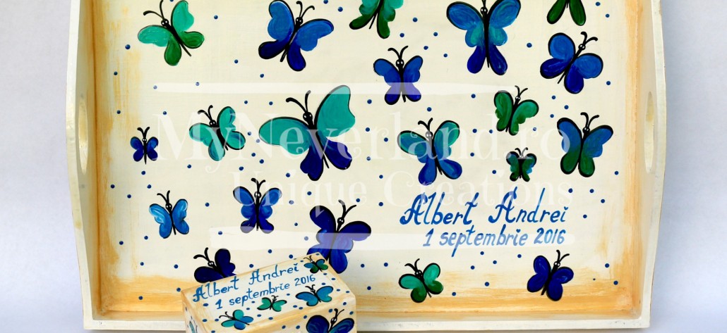 Set  moț "Blue Butterflies"