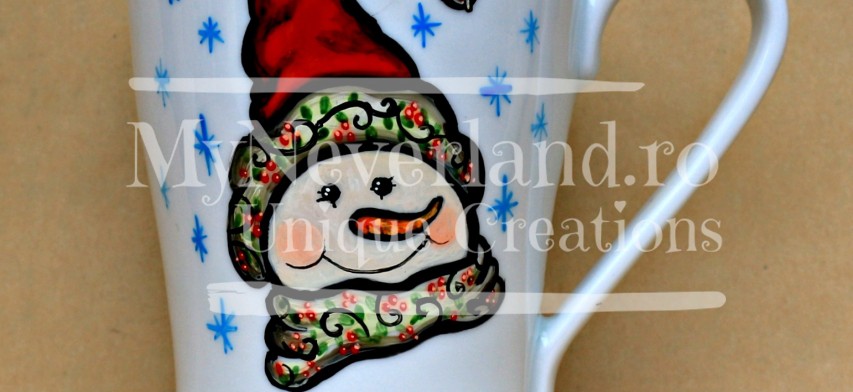 Cana Tematica de Craciun "Cute Snowman"