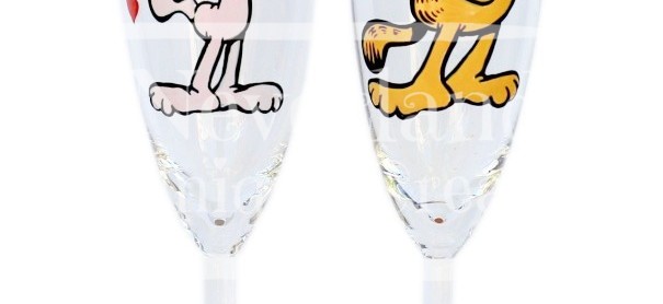 Set pahare nunta "Garfield"