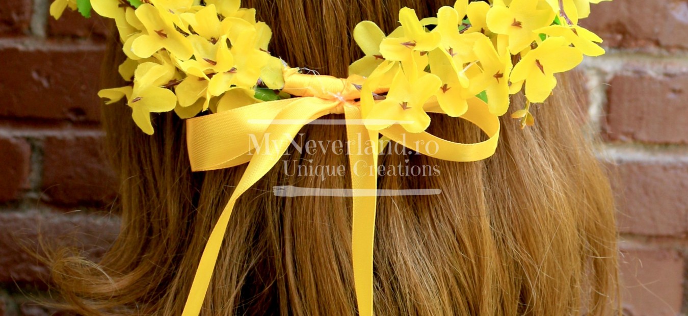 Coronite domnisoare de onoare "Yellow Flowers"