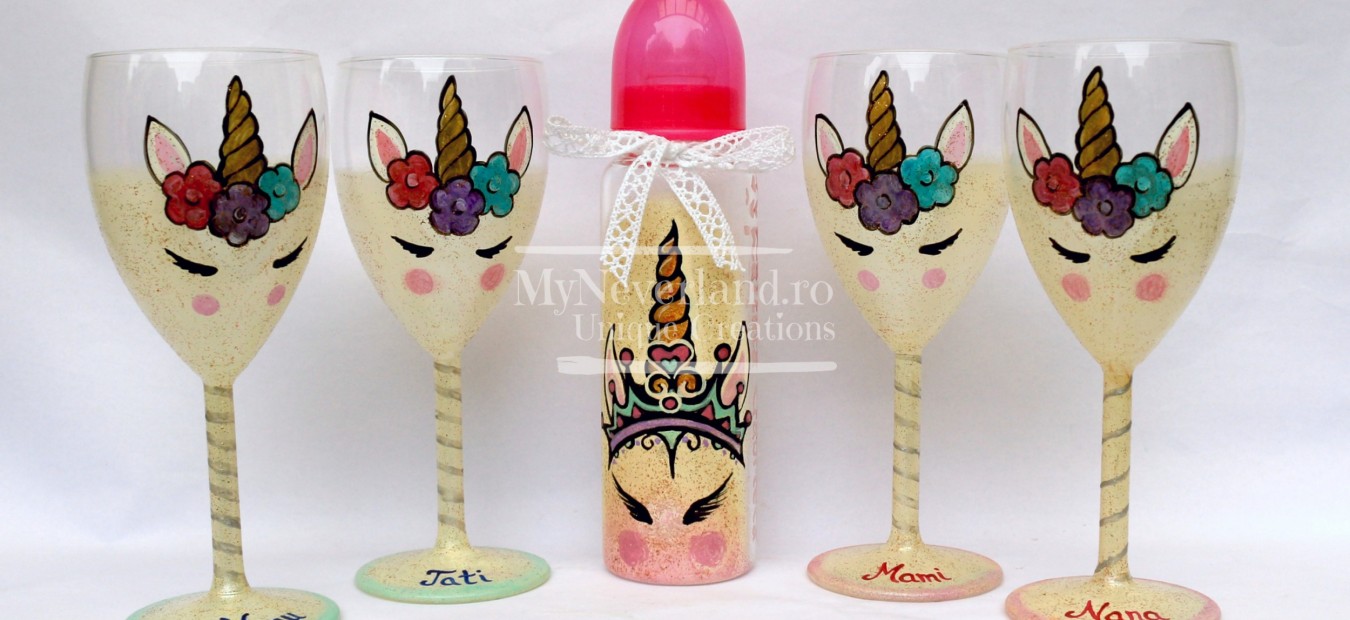 Set botez "Happy Unicorn"