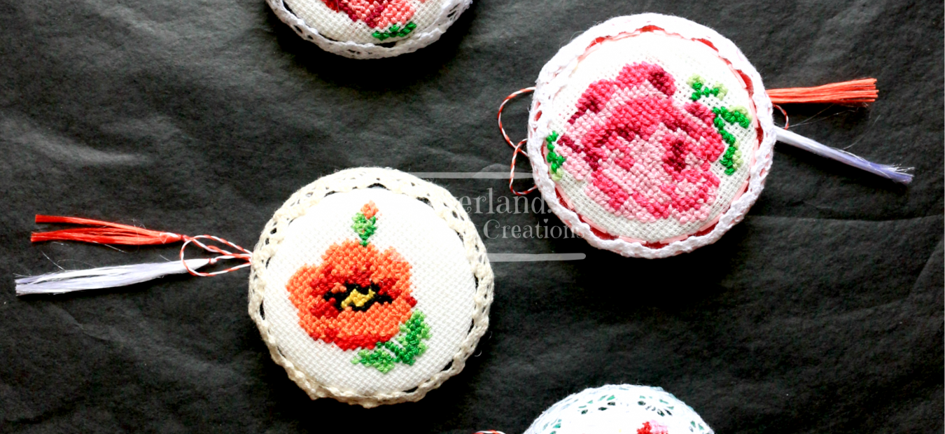 Brose Martisor cusute manual "Etnic Flowers"