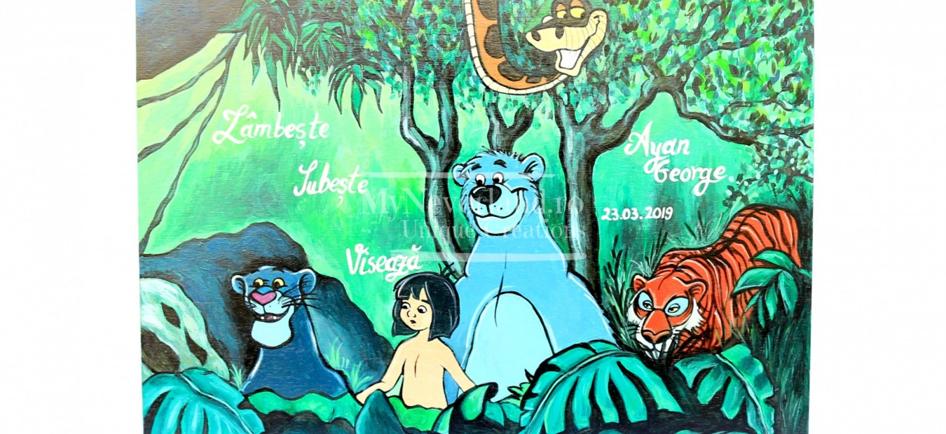 Cufar botez/petrecere luat din mot "Jungle Book"