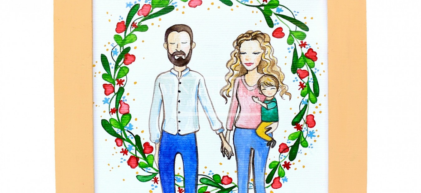 Ilustratie cuplu "Family"