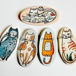 Brose ceramica "Nasty Cats"