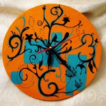 Ceas de perete "Flowery design"