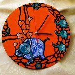 Ceas de perete "Blue elephant"