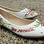 Pantofi pictati pentru nunta