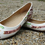 Pantofi pictati pentru nunta