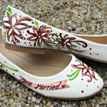 Pantofi pictati pentru nunta