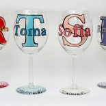 Set pahare botez "Initials"