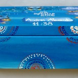 Cufar / Lada pentru botez "Blue Owls"