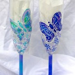 Set pahare nunta "Butterflies"