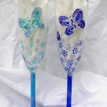 Set pahare nunta "Butterflies"