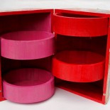 Dulapior cilindric bijuterii "Pastel Flowers"