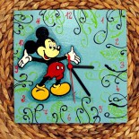 Ceas de perete "Mickey Mouse"