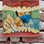 Ceas de perete "At the dentist"