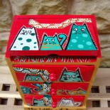 Dulapior de bijuterii "The little cat house"