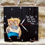 Ceas de perete "Drunk Owl"