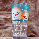 Pahar tematica Craciun "Snow friends"