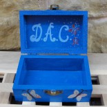 Cutie de lemn pictata "Fluffy Bear"