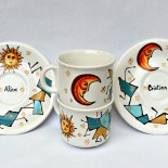 Set cafea / ceai "Sun&Moon"