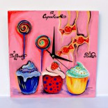 Ceas de perete "Sweets for my sweet"
