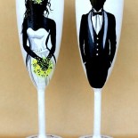 Set pahare nunta "Bride&Groom"