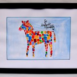 Ilustratie pentru camera copilului "Colour Zebra"