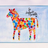 Ilustratie pentru camera copilului "Colour Zebra"