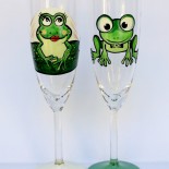 Set pahare nunta "Cute Frogs"