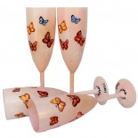 Set pahare nunta "Autumn Butterflies"
