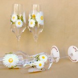 Set pahare nunta "Daisies"