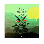 Ceas perete "A good day to ride"