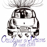 Ilustratie pentru nunta "Car"