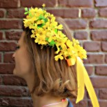 Coronite domnisoare de onoare "Yellow Flowers"