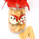 Cookie Jar "Winter Owls"