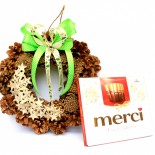 Set cadou Craciun "Pine Cones"