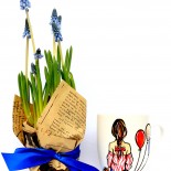 Set Martisor Cana + Planta Muscari "Nature"