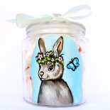 Borcan sticla "Cute Bunny"