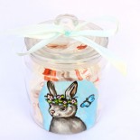 Borcan sticla "Cute Bunny"