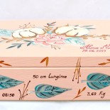 Cufar botez / depozitare "Cotton Flowers"