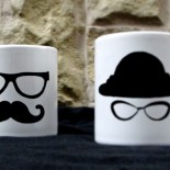 Set cani cuplu "Glasses"