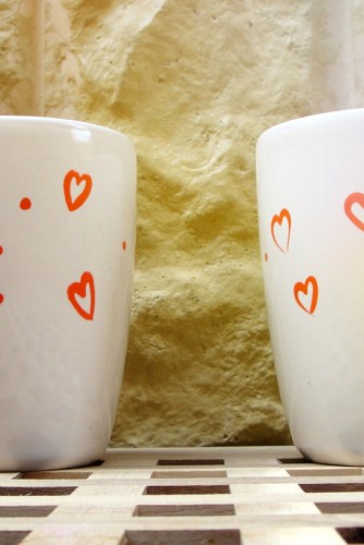 Set cani cuplu "Hearts"