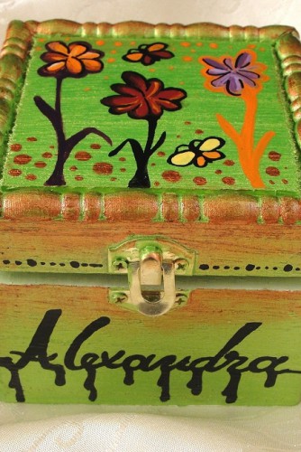 Cutie pentru bijuterii personalizata “Alexandra”