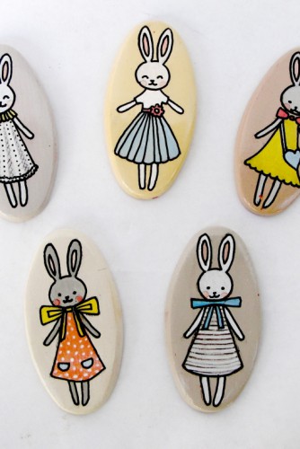 Brose ceramica "Little Cute Bunnies"