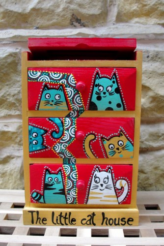 Dulapior de bijuterii "The little cat house"