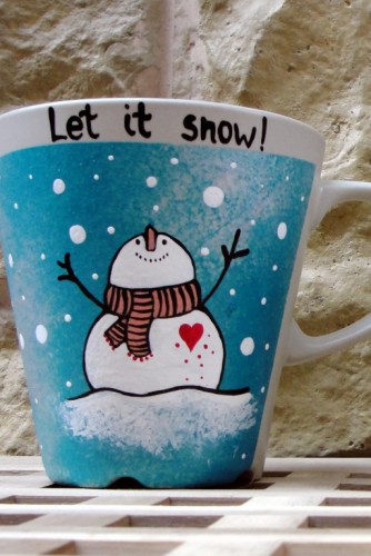 Cani tematica Craciun "Let it snow"